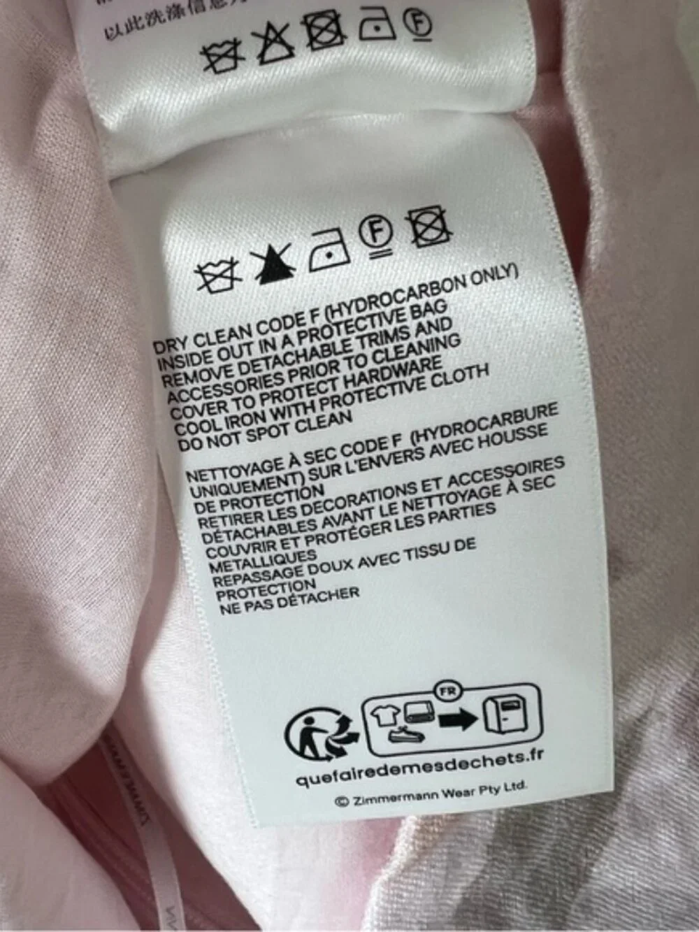 NWT Zimmermann Crush Frill Mini Dress in Pink Floral - Picture 11 of 11